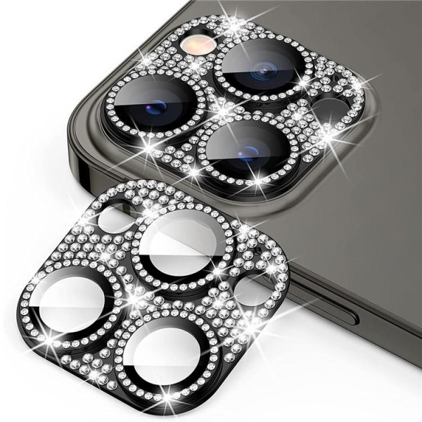 Enkay iPhone 12 Pro kameralinsecover i hærdet glas - sort
