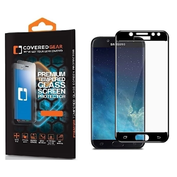 CoveredGear Härdat Glas Skärmskydd till Galaxy J5 (2016) - Svart Svart