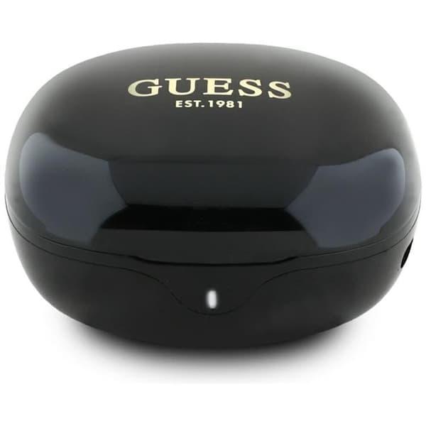 Guess TWS In-Ear Hörlurar Flat Classic Logo Electroplated Svart