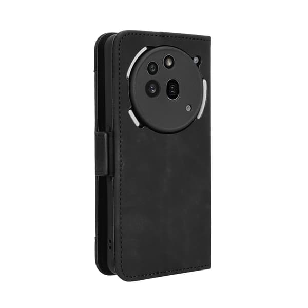 Nothing Phone (3a) Pro Plånboksfodral Läder - Svart Svart
