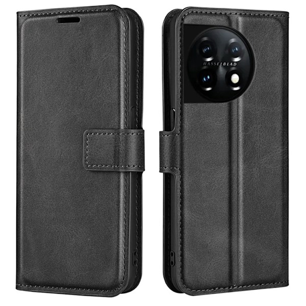 OnePlus 11 5G Plånboksfodral Calf Texture Flip - Svart Svart