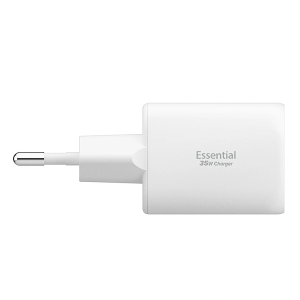 Spigen 2-Port Netværksoplader 35W ESSENTIAL EE352EU Vit