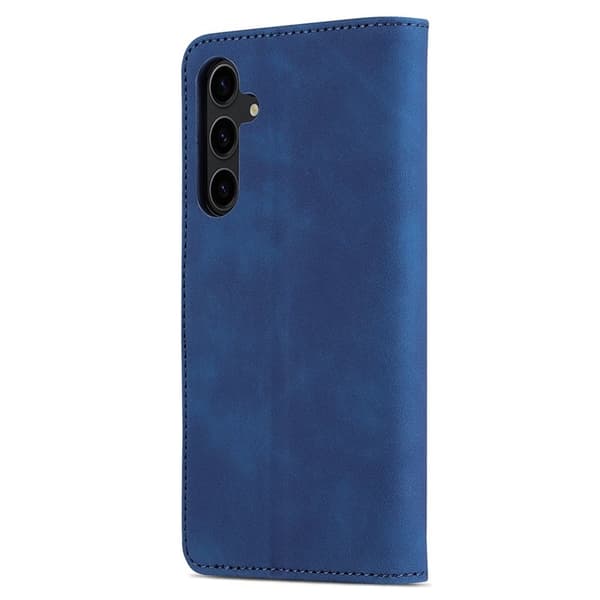 AZNS Samsung Galaxy S24 FE Plånboksfodral Konstläder - Blå
