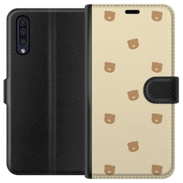 Plånboksfodral till Samsung Galaxy A50 med Björnmönster