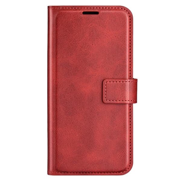 iPhone 15 Pro Max Plånboksfodral Calf Flip Folio - Röd Röd