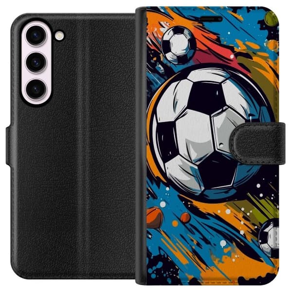Plånboksfodral till Samsung Galaxy S23+ med Fotbollar
