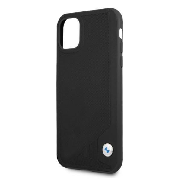 BMW Læder Deboss Cover iPhone 11 - Sort Black