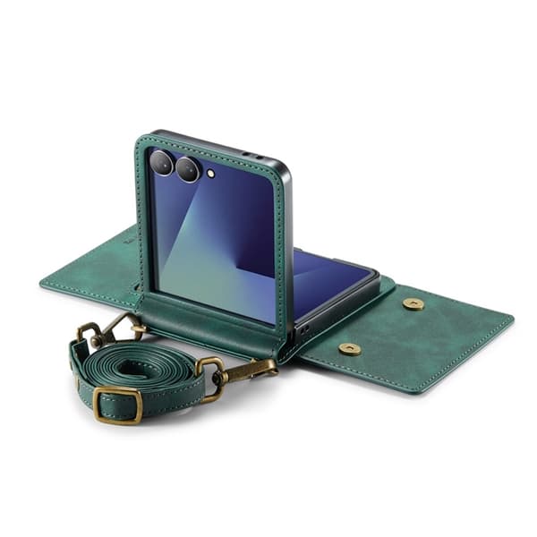 DG.MING Mobilskal till Galaxy Z Flip 7 RFID-Skydd M5 - Grön Grön