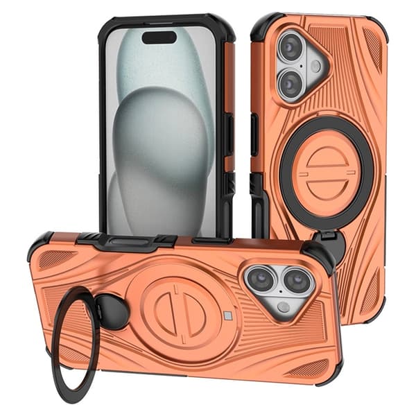 Mobilskal till iPhone 17 MagSafe Magnetic Kickstand - Orange Orange