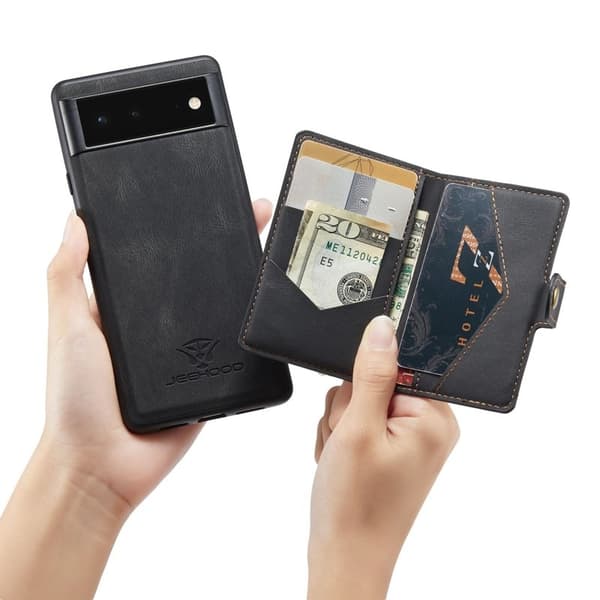 JEEHOOD Detachable Mobilskal Google Pixel 7 5G - Svart