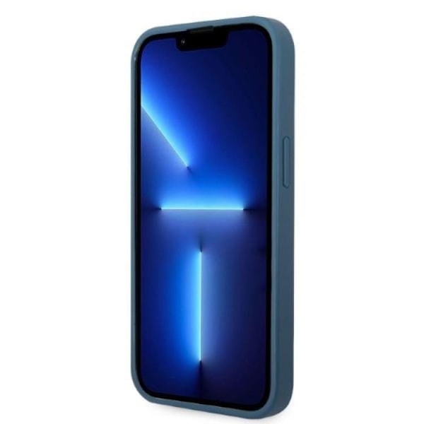 Guess iPhone 13 mini Skal Korthållare Triangle Logo - Blå