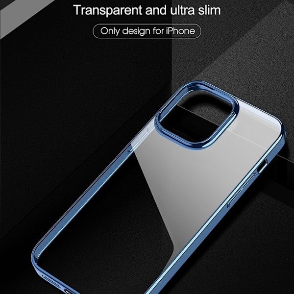 X-LEVEL Mobilskal till iPhone 15 Pro Clear Back Hard PC Guld