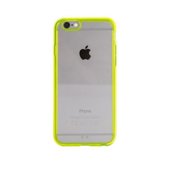 Xqisit iPlate Odet Cover til iPhone 6 / 6S - Lime / Gennemsigtig