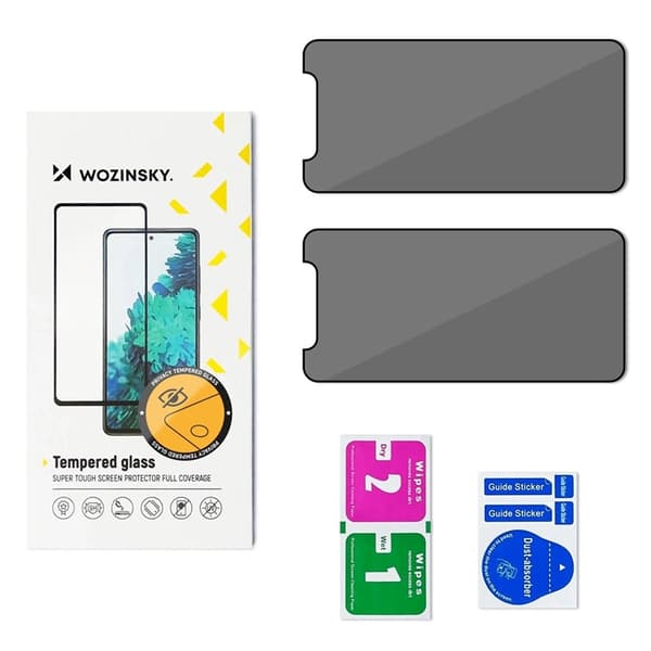 [2-pack] Wozinsky Xiaomi Redmi Note 14S Härdat Glas Skärmskydd Svart