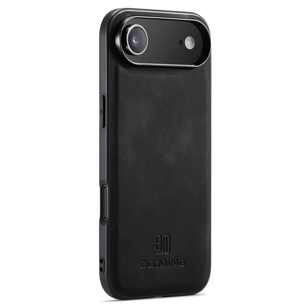 DG.MING Mobilskal till iPhone Air PU Läder Hybrid - Svart