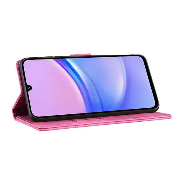 Mobilskal till Samsung Galaxy A55 5G Fällbart Ställ KonstLäder - Rosa