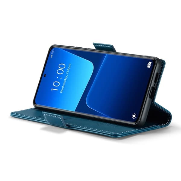 CASEME Xiaomi 13 Pro 5G Plånboksfodral Konstläder RFID-Skydd Blå
