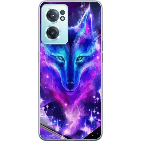 Telefontaske til OnePlus Nord CE 2 5G med Neon Wolf