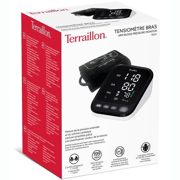 Terraillon Blodtrycksmätare Överarm Vit