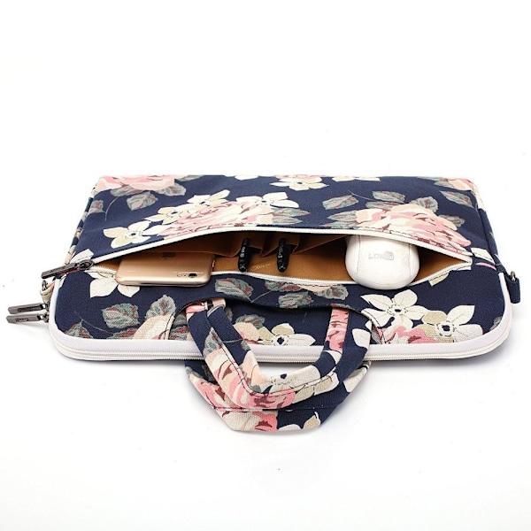 CANVASLIFE Computermappe Laptop 15-16 - Navy Rose Rosa