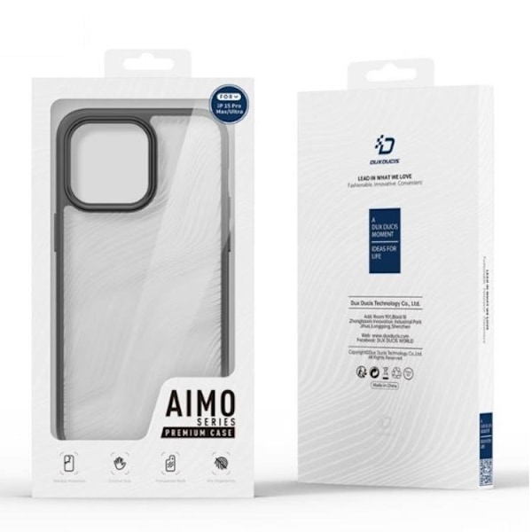 Dux Ducis iPhone 15 Pro Max/15 Ultra Mobilskal Aimo - Sort Black