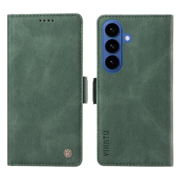 YIKATU Plånboksfodral för Samsung Galaxy S26 Plus Konstläder - Grön