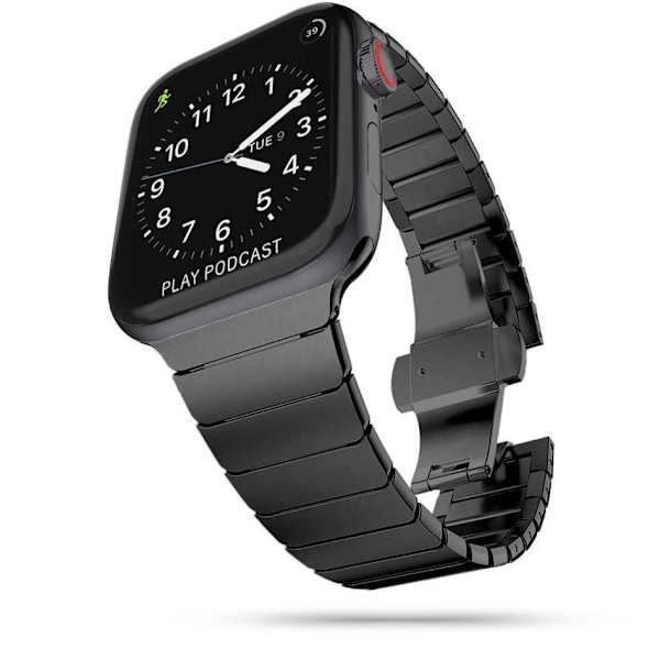 Tech-Protect Linkband Apple Watch 4/5/6/7/8/SE/Ultra (42/44/45/49 mm) - Svart Svart