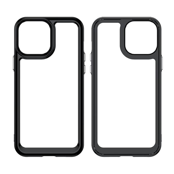 Mobilskal till iPhone 12 Pro Max Outer Space Gel Frame - Röd Röd