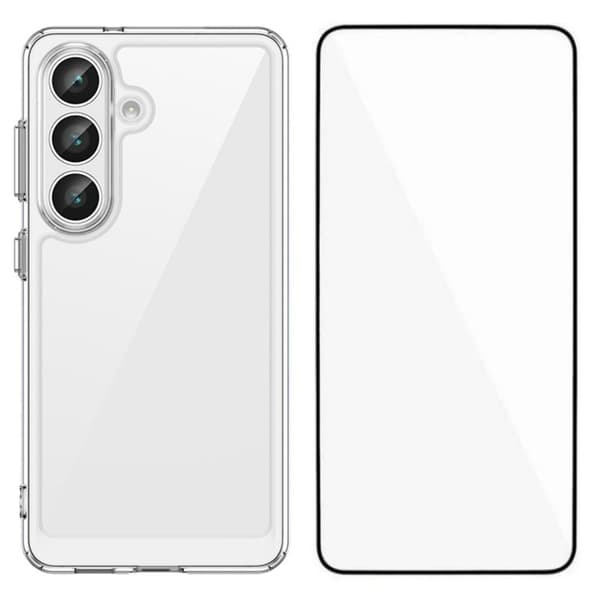 WANLONFENG Mobilskal till Samsung Galaxy S26 Plus TPU Akryl Klar - Transparent