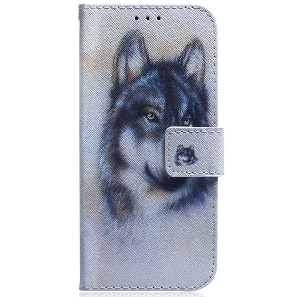 Plånboksfodral för Samsung Galaxy S26 Plus Mönstertryck Konstläder - Wolf