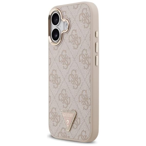 Guess Mobilskal till iPhone 17 MagSafe 4G Triangle Logo - Rosa Guld Rosa