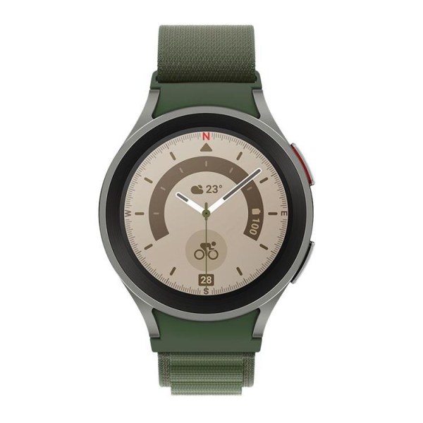 Nylonarmband Samsung Galaxy Watch 6 (44mm) - Military Grön