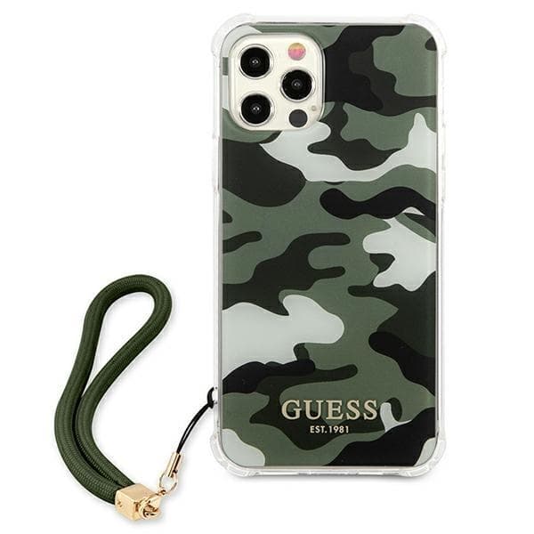 Guess iPhone 12 Pro Max Skal Camo Collection - Vihreä Green