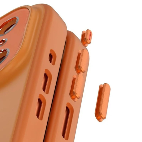 Mobilskal till iPhone 17 Pro Magsafe Precise Cutouts - Orange Orange