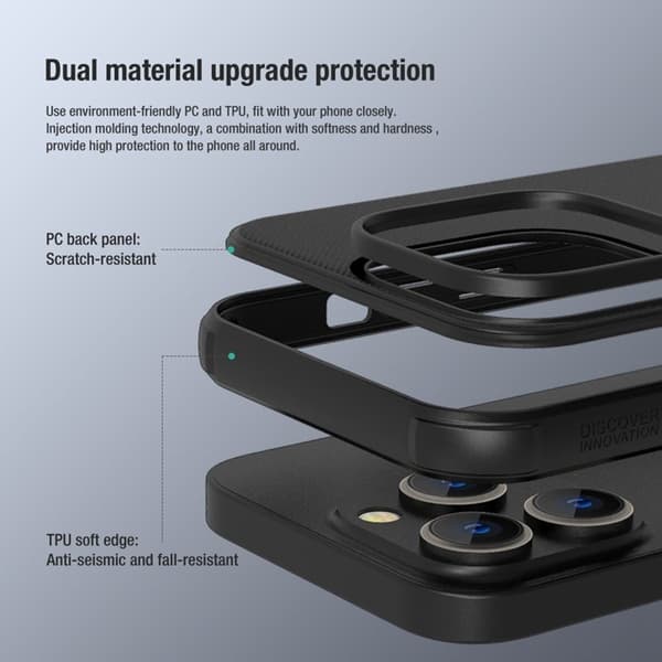 NILLKIN Super Frosted Shield Pro Mobilskal iPhone 14 Pro Max Svart