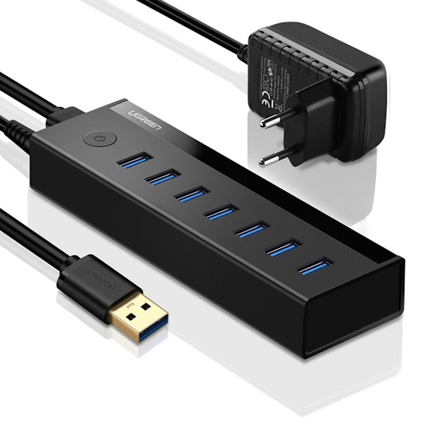 Ugreen 7in1 USB-A Mutifunctional Hub - Svart