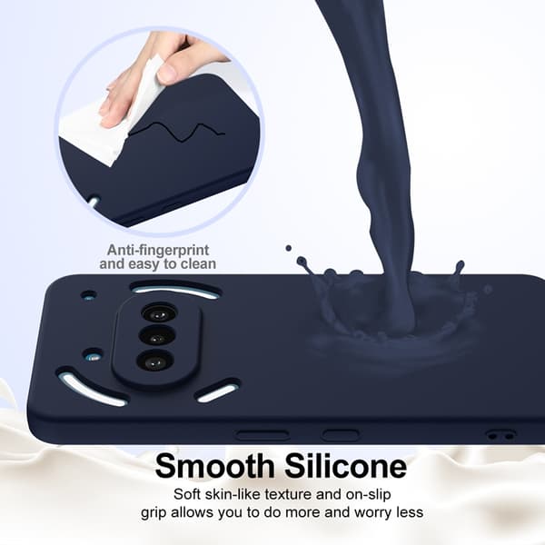 Mobilskal till Nothing Phone (3a) MagSafe Liquid Silikon - Mörkblå Blå
