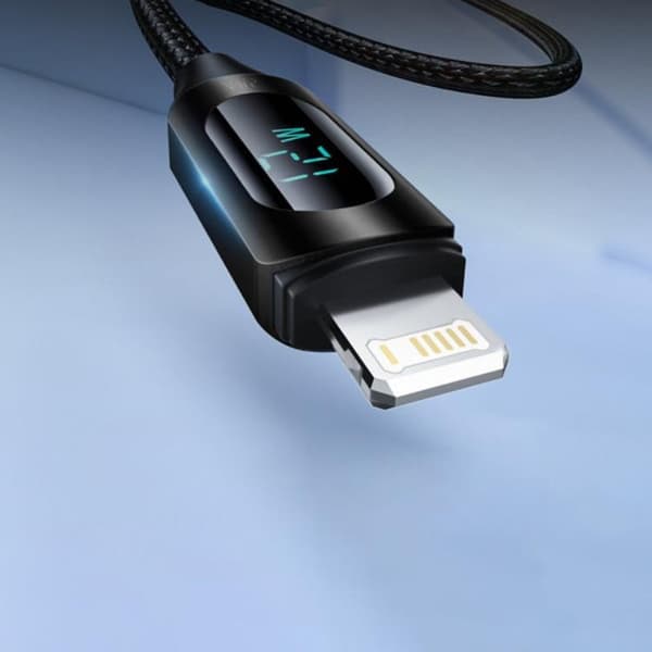 Wozinsky USB C till Lightning-kabel (2 m) - Svart Svart