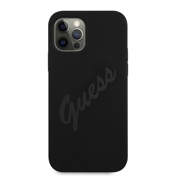Guess iPhone 12 Pro Max Skal Script Vintage - Musta Black