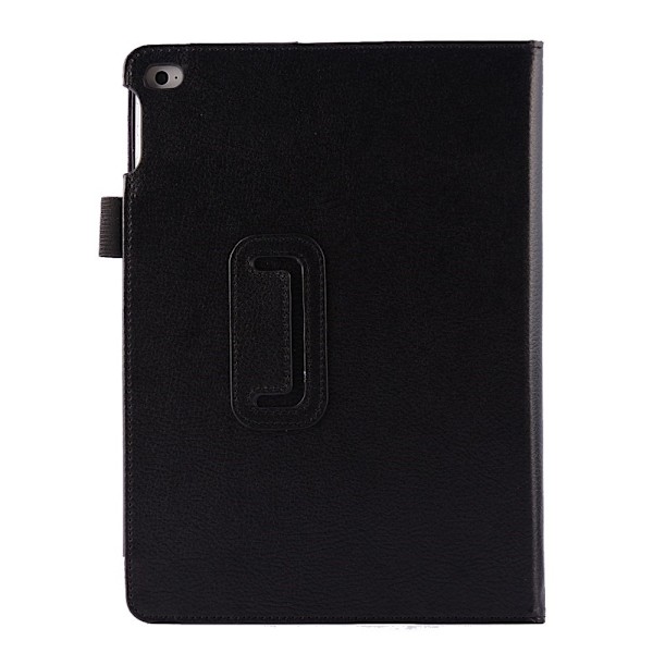 Litchi läderfodral till iPad Air 2 - Svart Svart