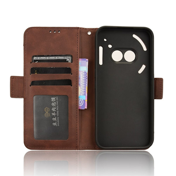 Nothing Phone (2a) Plus/(2a) Plånboksfodral Läder - Brun Brun