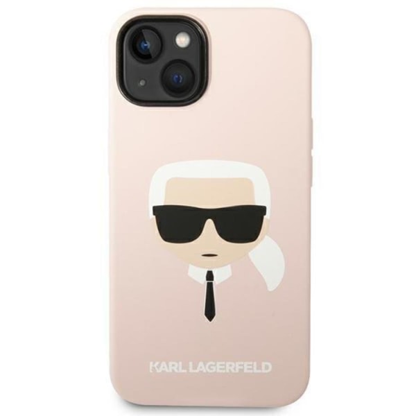 Karl Lagerfeld iPhone 14 Plus Skal Magsafe Silicone Karl`s Head