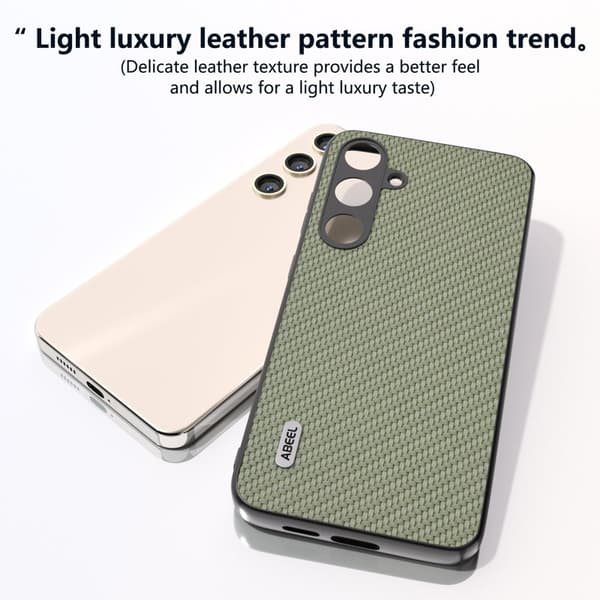 ABEEL Mobilskal till Samsung Galaxy S24+ Shockproof Carbonfiber Grön