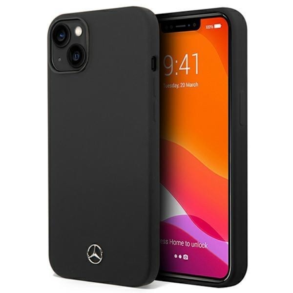 Mercedes iPhone 14 Plus Skal Silicone Line - Svart Svart