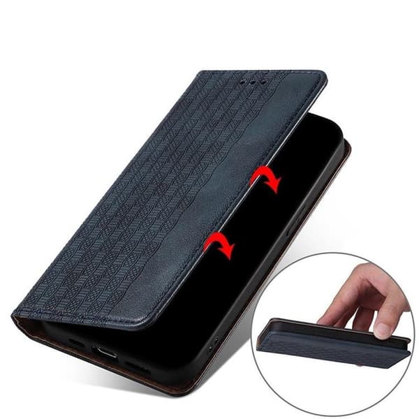 Galaxy A12 (2020/2021) Plånboksfodral Magnet Strap - Blå Blå
