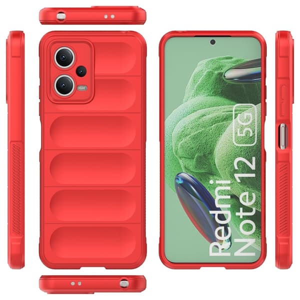 Xiaomi Redmi Note 12/Poco X5 Puhelimen kuori Magic Shield - Punainen Röd