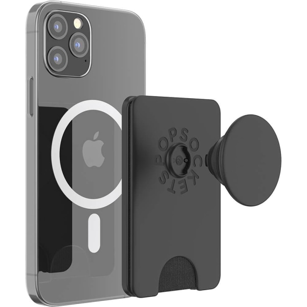 PopWallet til Magsafe med greb - Sort Black