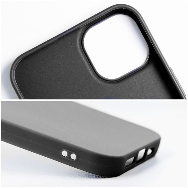 MATT skal för iPhone 14 Max svart Svart