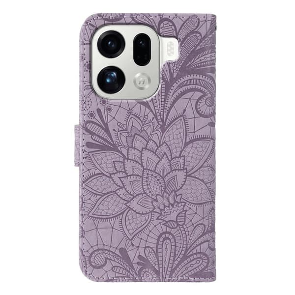 Oppo Find X9 Pro 5G Plånboksfodral Konstläder Flip - Lila