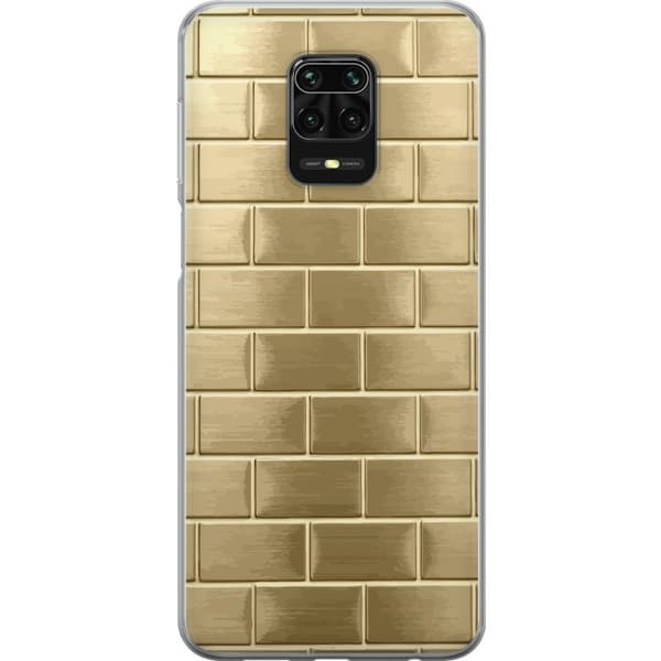 Mobilskal till Xiaomi Redmi Note 9S med Gyllene Murstenar
